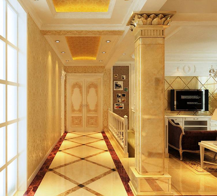 点击大图看下一张:欧式过道设计方案
