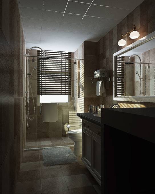 点击大图看下一张：中式中式风格浴室设计案例展示