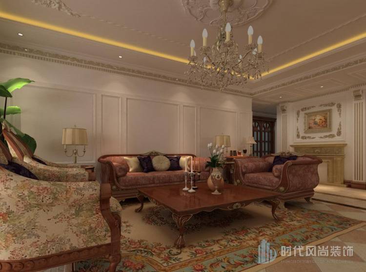 点击大图看下一张:美式客厅设计案例