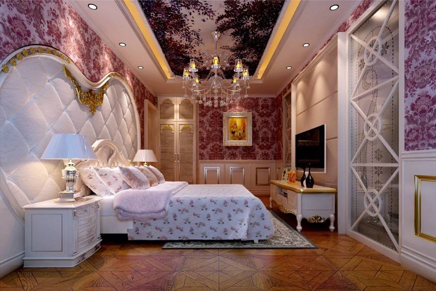点击大图看下一张：欧式卧室跃层设计方案