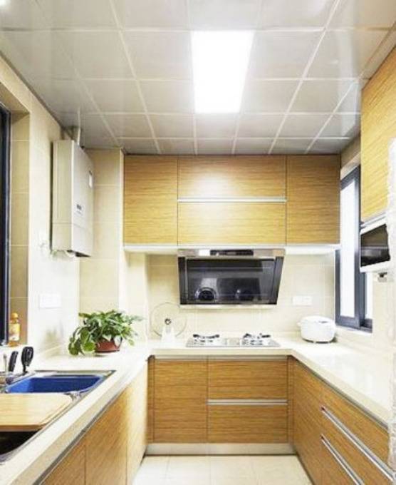 点击大图看下一张：现代厨房设计案例