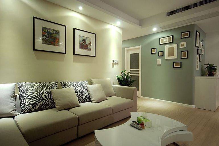 点击大图看下一张：现代现代风格客厅背景墙沙发客厅沙发效果图