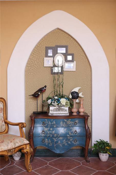 点击大图看下一张:乡村风格别墅休闲区设计图