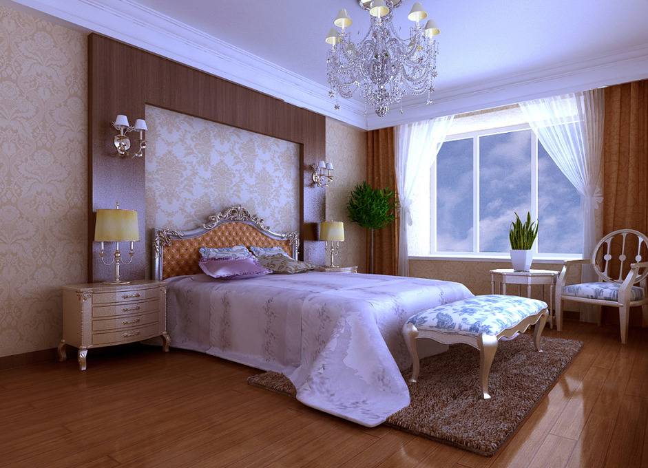点击大图看下一张：欧式卧室设计案例展示