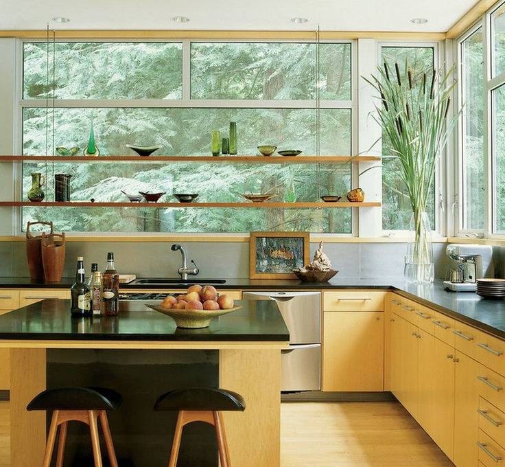 点击大图看下一张：现代厨房设计案例展示