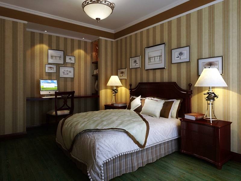 点击大图看下一张:欧式卧室别墅设计案例展示