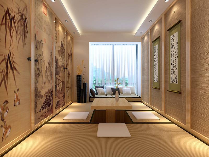 点击大图看下一张：中式日式中式风格卧室设计案例