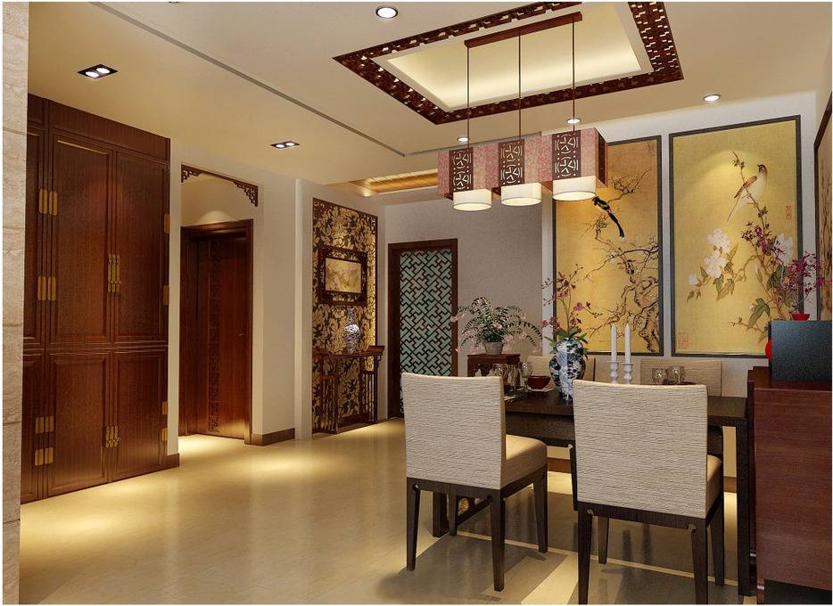 点击大图看下一张:中式中式风格餐厅图片