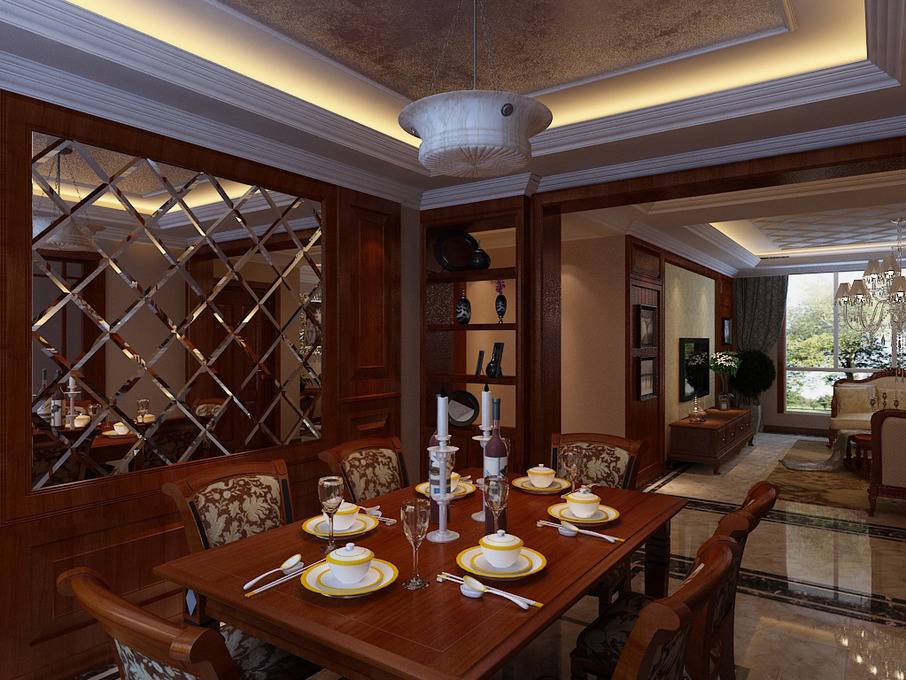 点击大图看下一张:欧式餐厅酒柜设计案例展示