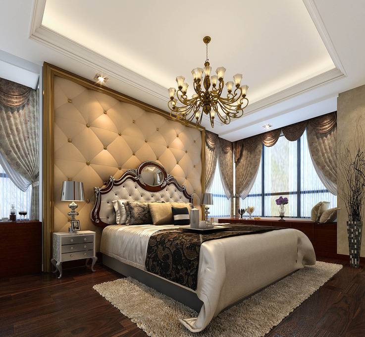 点击大图看下一张：欧式卧室设计方案