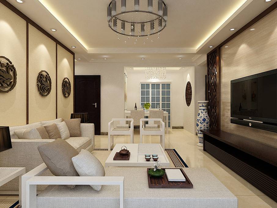 点击大图看下一张:中式客厅设计图