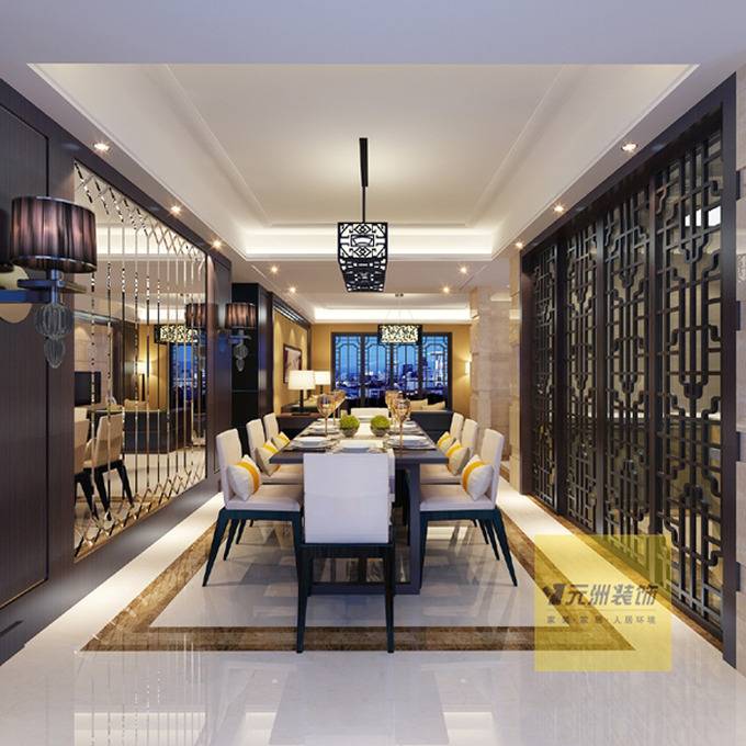 点击大图看下一张：中式中式风格餐厅装修案例