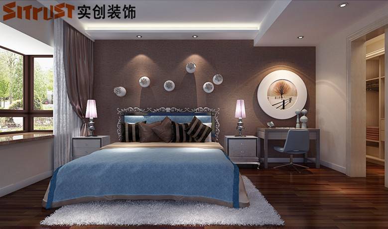 点击大图看下一张：现代卧室图片