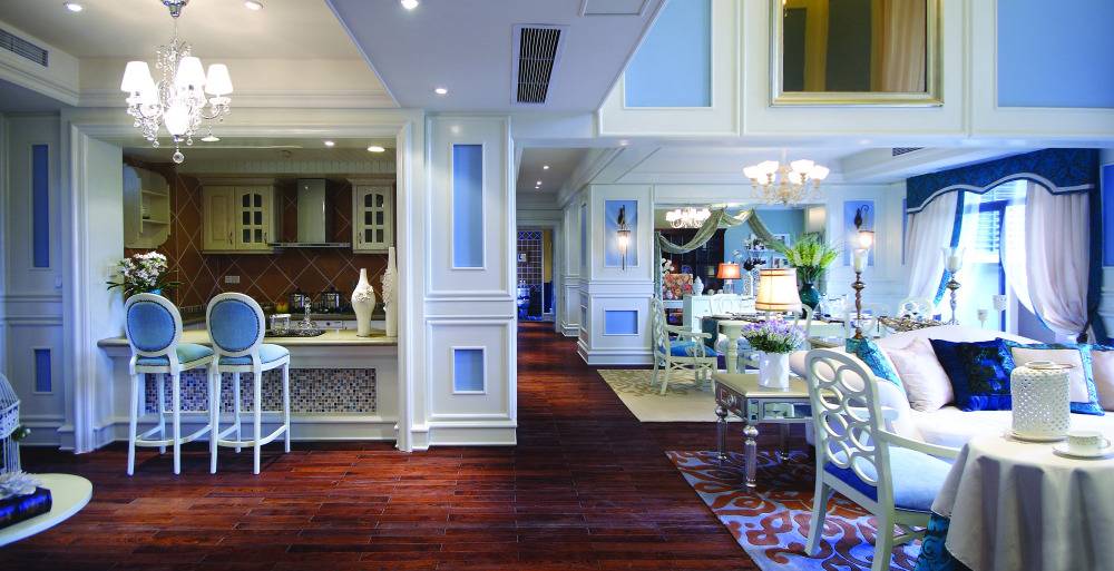 点击大图看下一张:美式吧台别墅设计方案