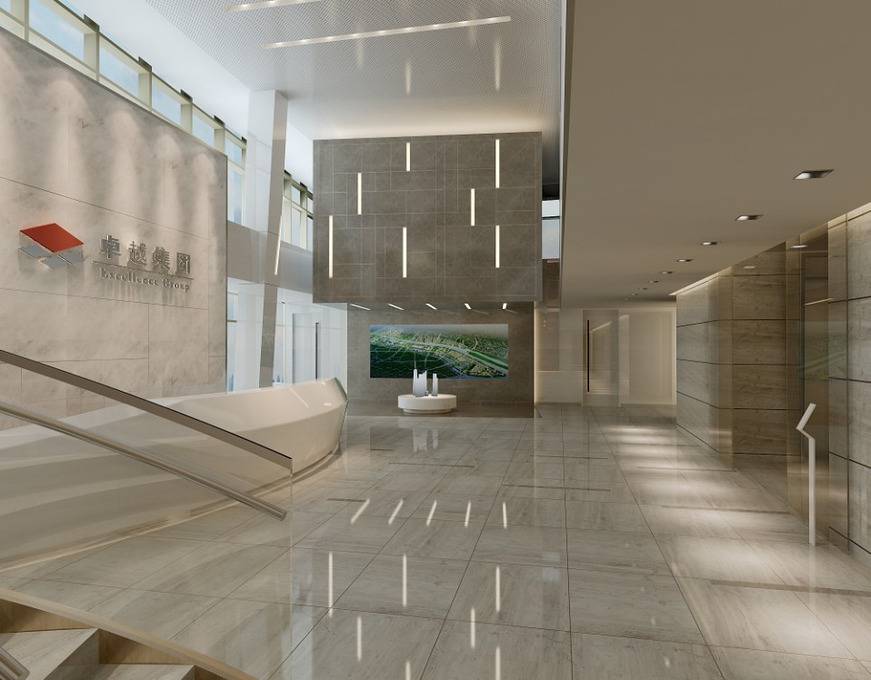 点击大图看下一张：现代现代风格大厅设计方案