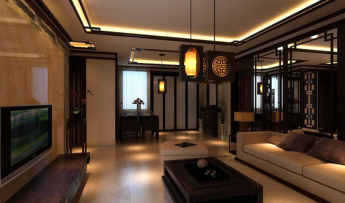 点击大图看下一张：中式中式风格新中式客厅图片