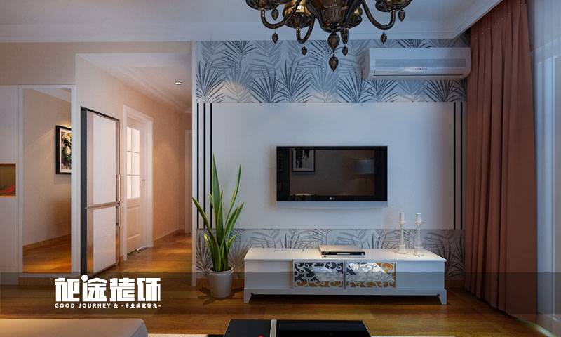 点击大图看下一张:现代现代风格客厅背景墙电视背景墙效果图