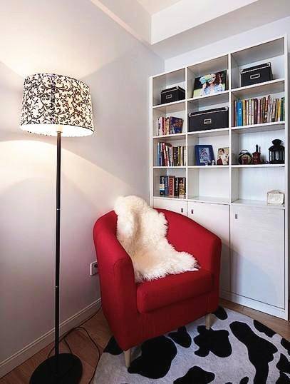 点击大图看下一张：温馨书房沙发单人沙发图片