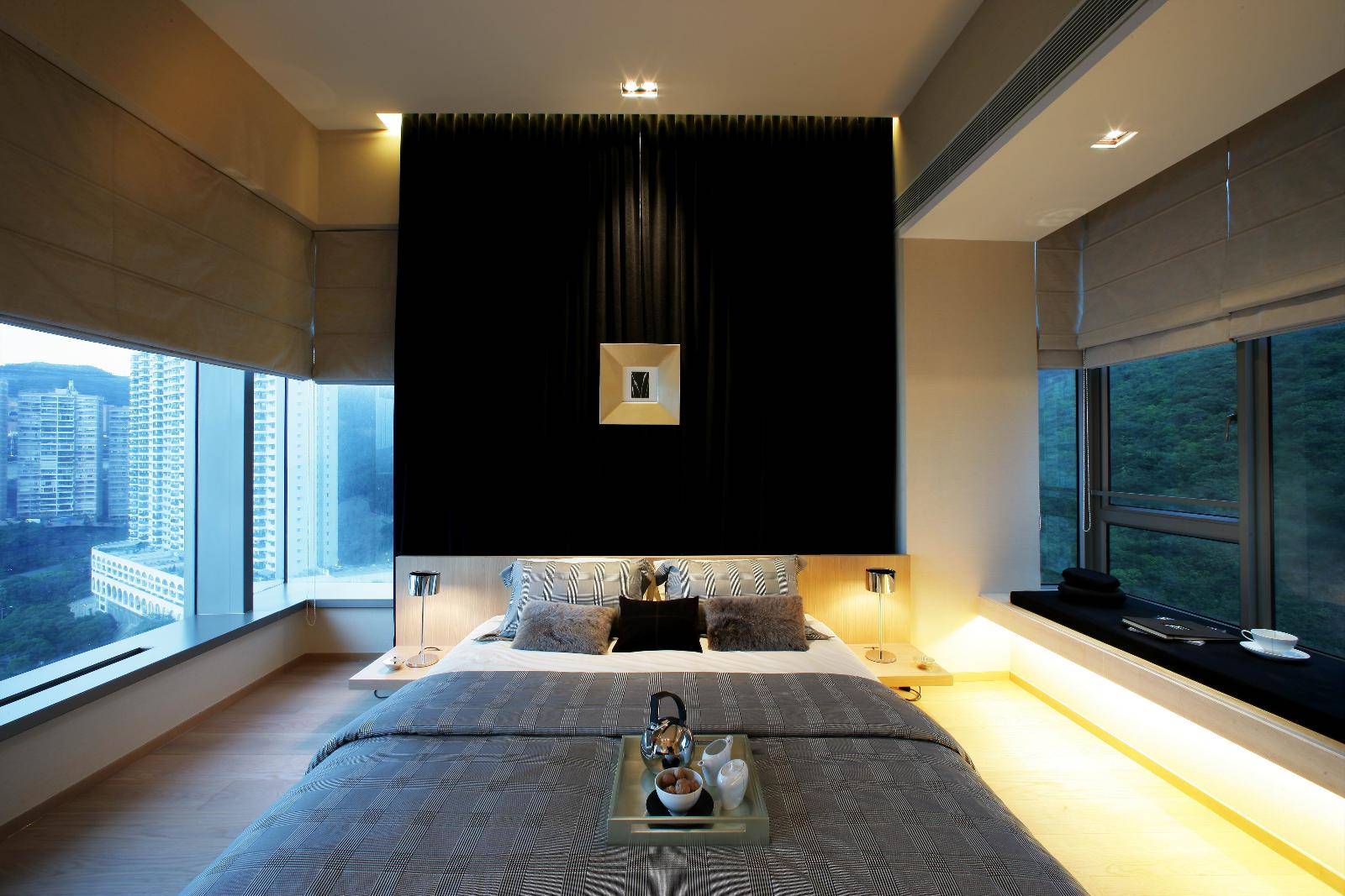 点击大图看下一张：现代简约美式卧室设计图