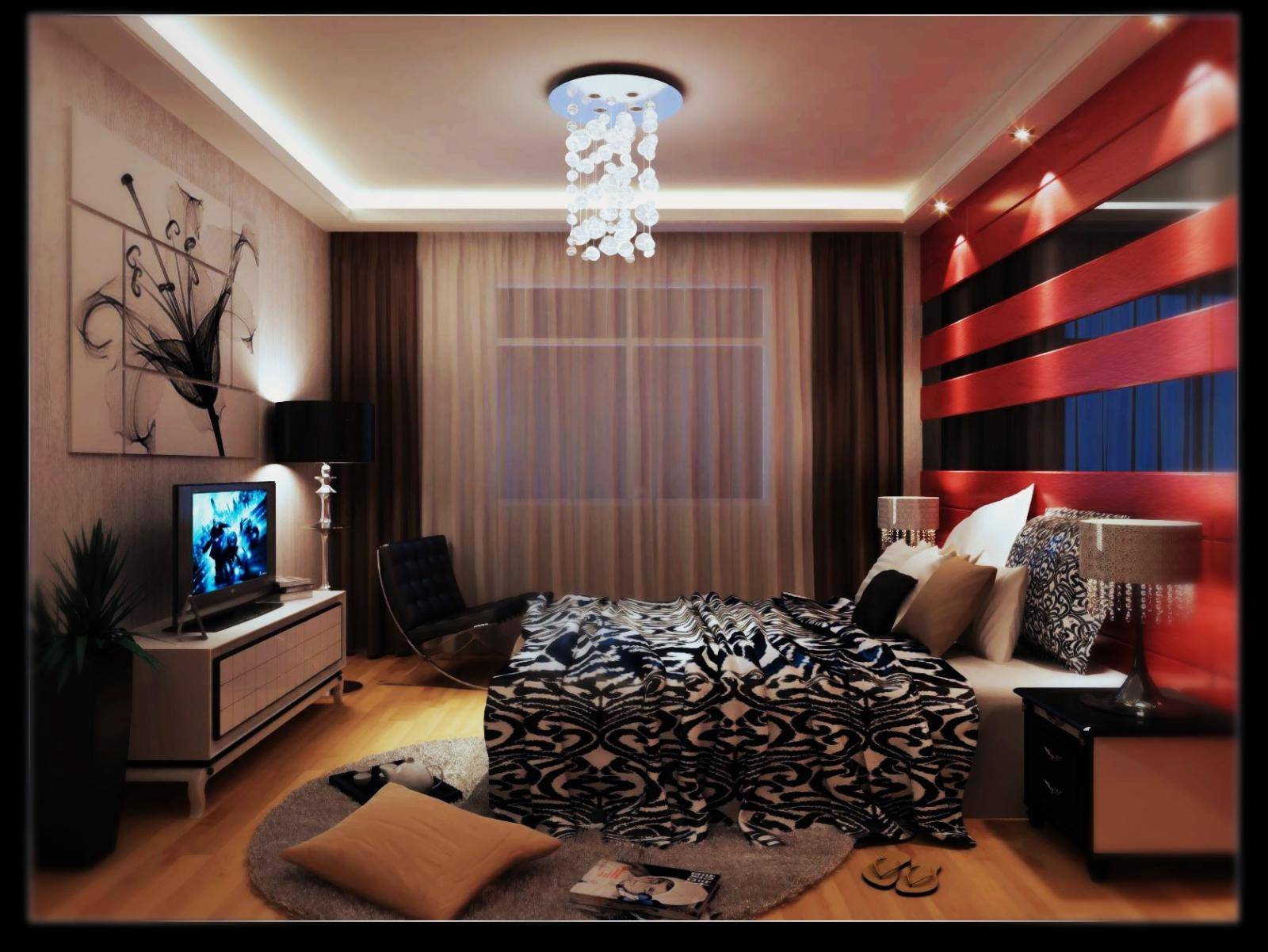 点击大图看下一张：新古典混搭后现代卧室设计案例展示