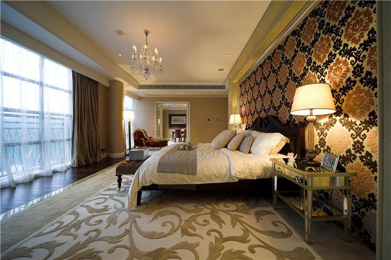 点击大图看下一张：现代简约简欧新古典卧室案例展示