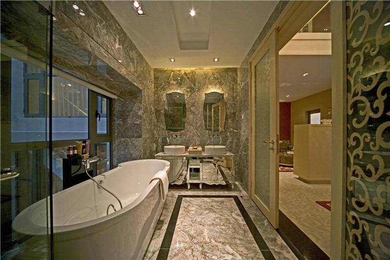 点击大图看下一张：欧式简欧浴室淋浴房设计案例展示