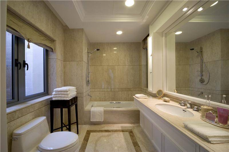 点击大图看下一张：现代简约简欧卫生间浴室设计案例