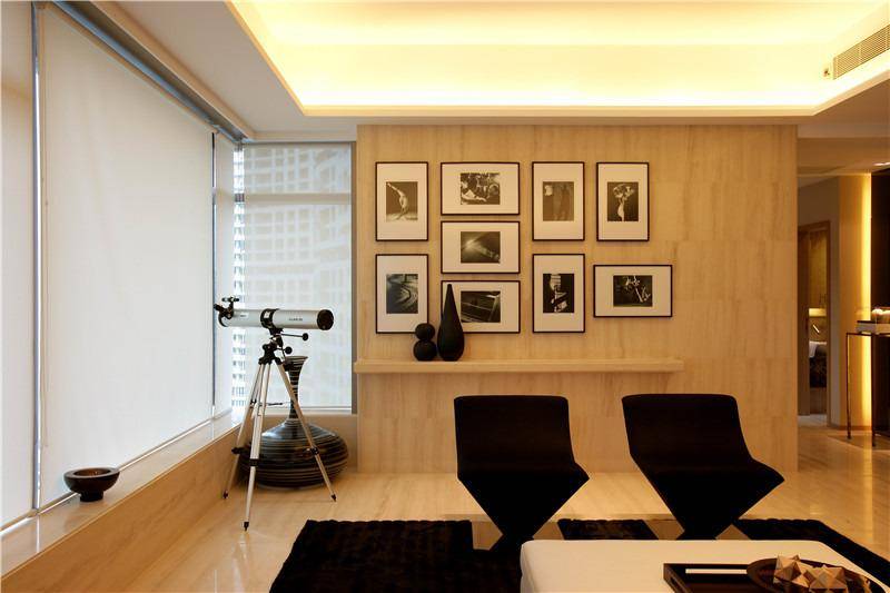 点击大图看下一张：现代简约客厅装修案例