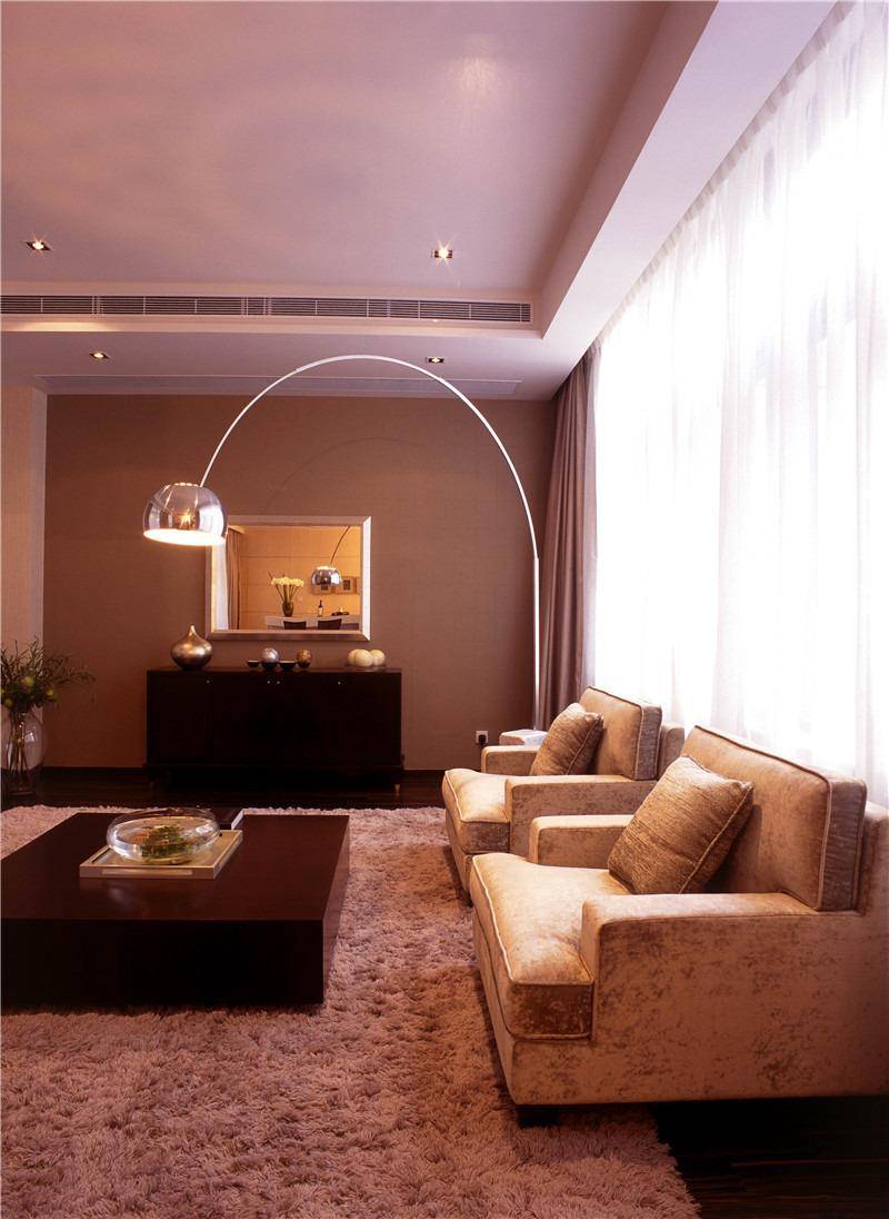 点击大图看下一张：现代简约客厅沙发案例展示