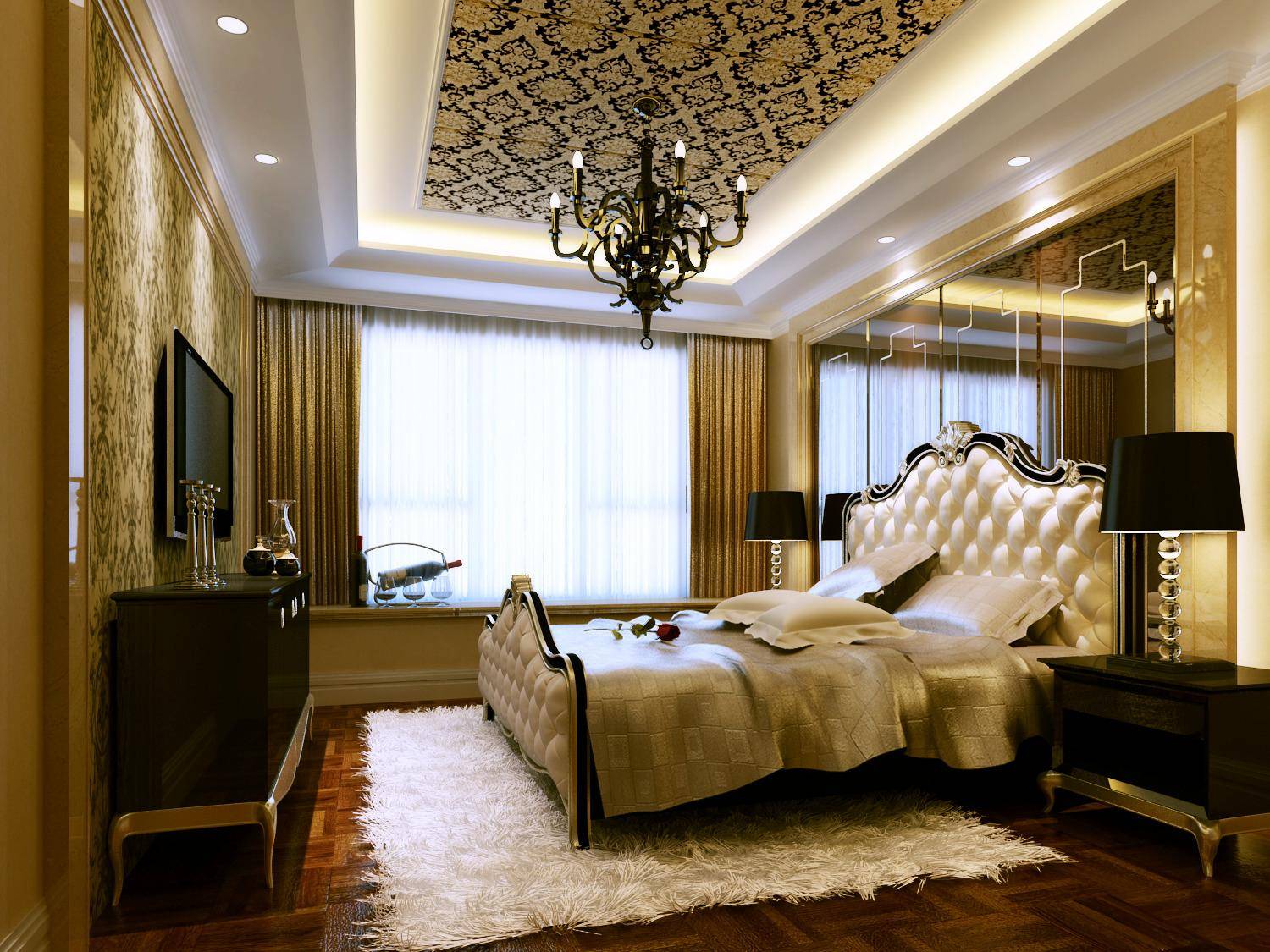 点击大图看下一张:欧式卧室装修图