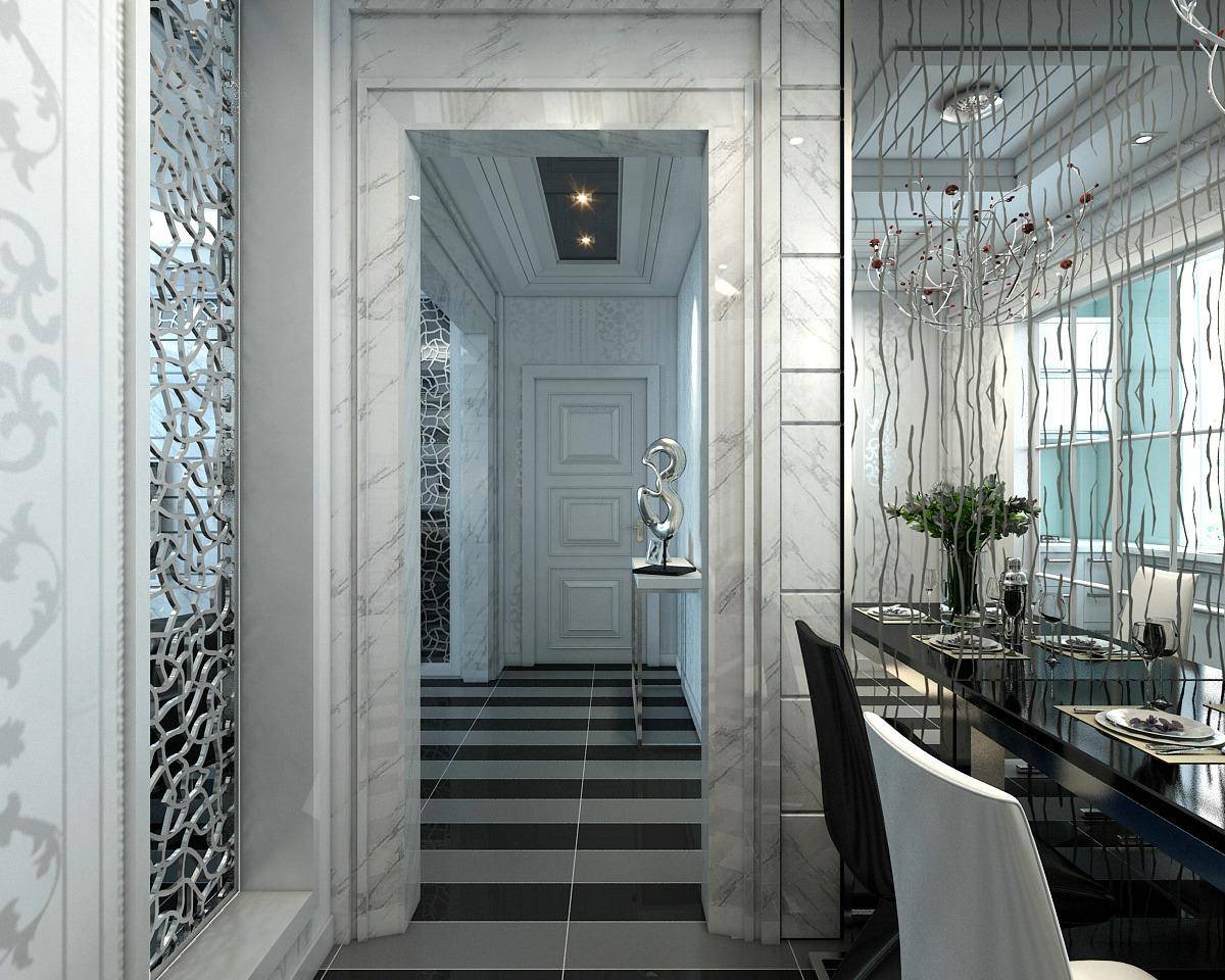 点击大图看下一张：欧式餐厅走廊装修图