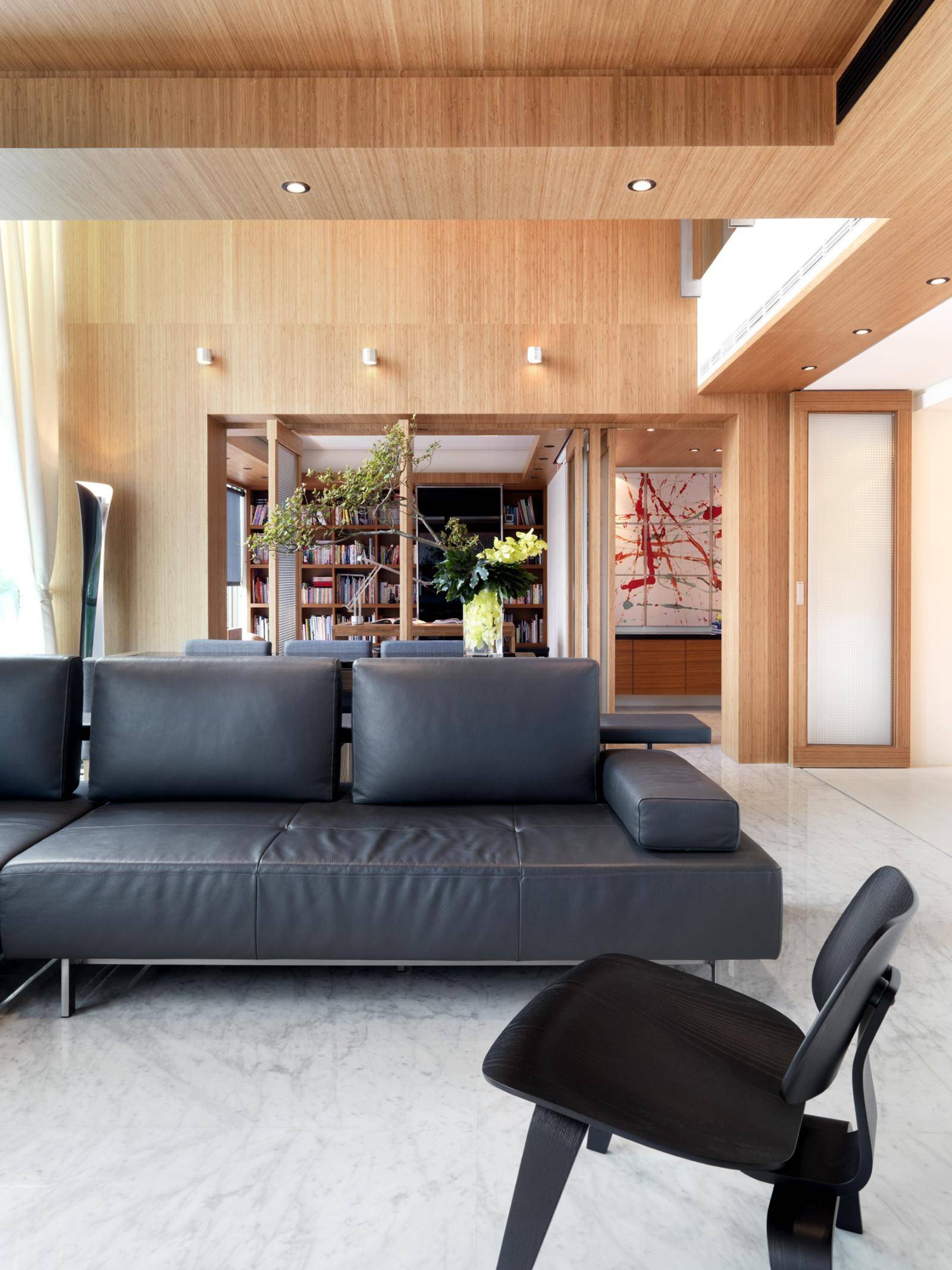 点击大图看下一张：现代简约客厅装修案例