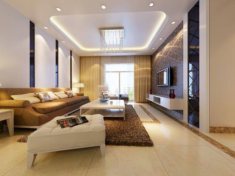 点击大图看下一张:现代简约客厅设计案例展示