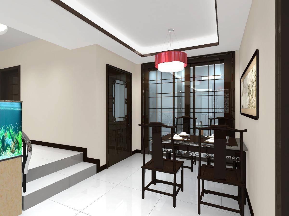 点击大图看下一张：中式明清餐厅装修效果展示