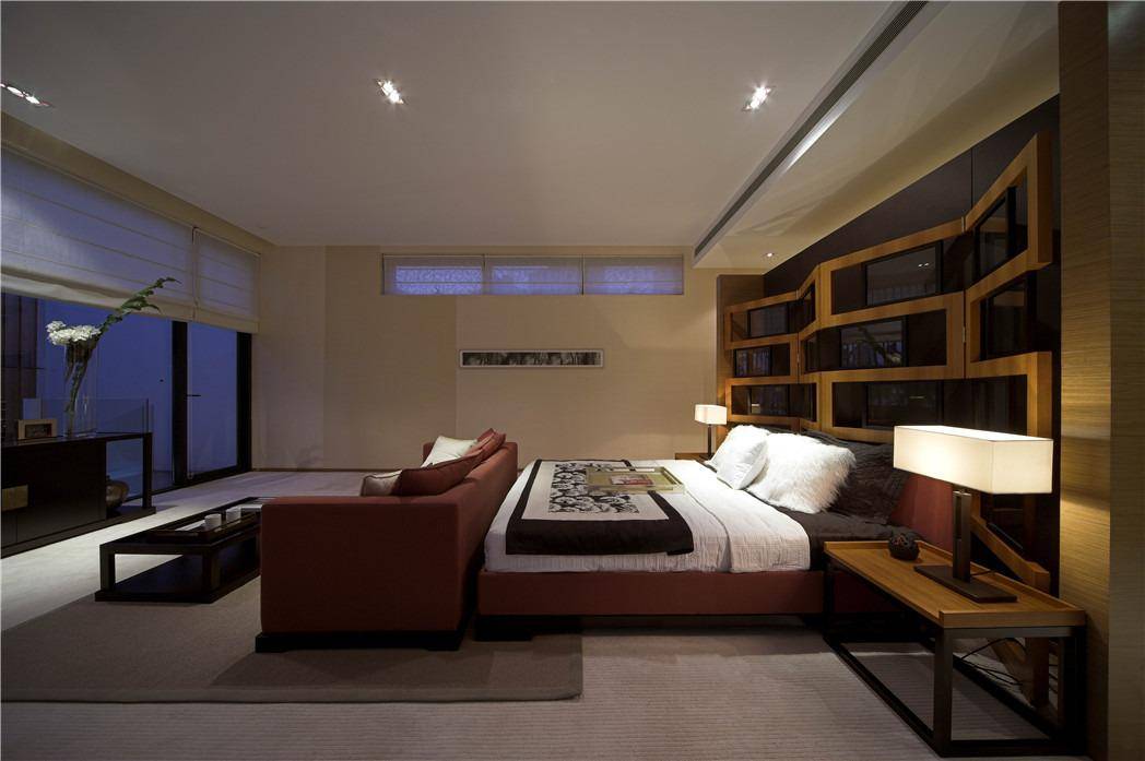 点击大图看下一张：现代简约中式卧室效果图