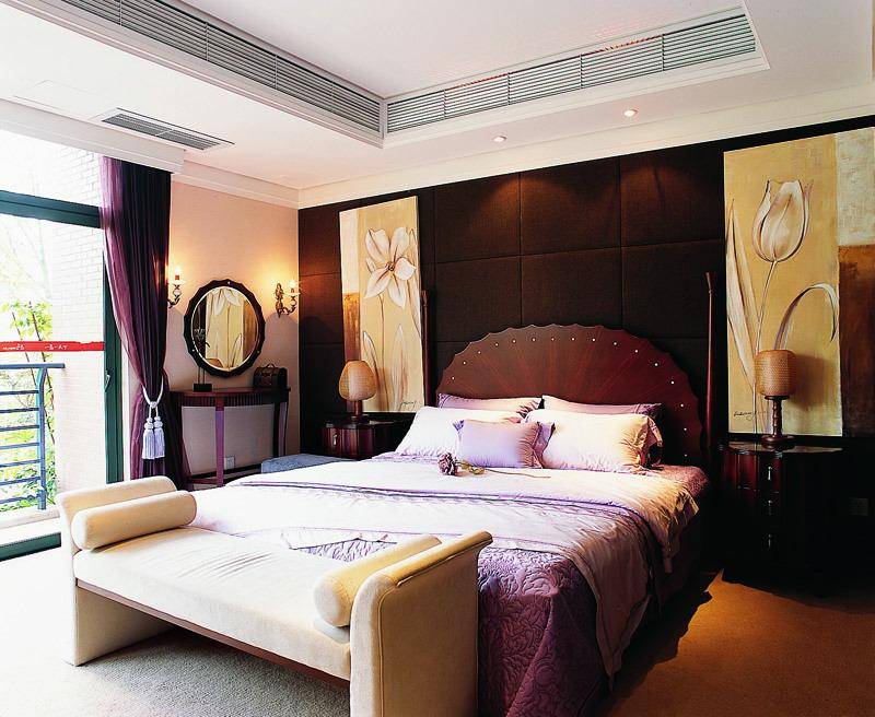 点击大图看下一张：现代简约中式东南亚混搭卧室设计案例