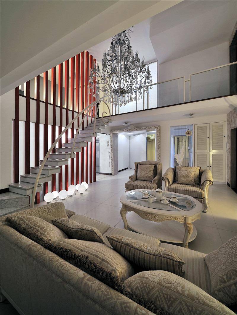 点击大图看下一张：简欧客厅装修效果展示