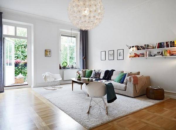 点击大图看下一张：简约客厅设计方案