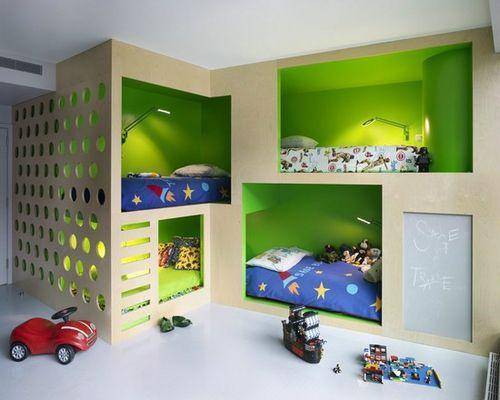 点击大图看下一张：现代简约儿童房图片
