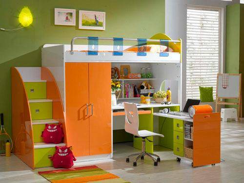 点击大图看下一张：现代简约儿童房儿童房家具椅设计案例展示