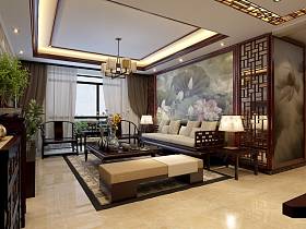 中式中式风格客厅装修图