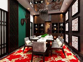 中式中式风格餐厅设计案例