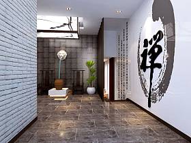 中式中式风格玄关玄关柜设计案例展示