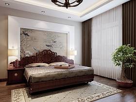 中式中式风格卧室设计案例展示