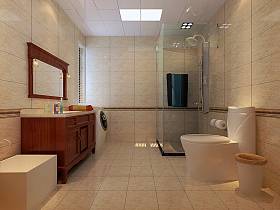 欧式卫生间浴室效果图