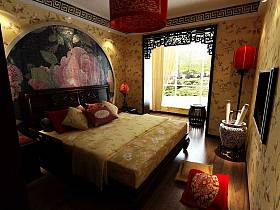 中式卧室设计案例