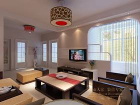 中式中式风格新中式客厅设计图