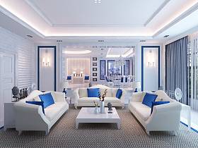 中式中式风格新中式客厅设计方案