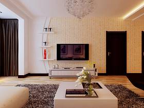 现代现代风格客厅背景墙电视背景墙设计方案