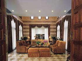 美式美式风格客厅别墅设计图